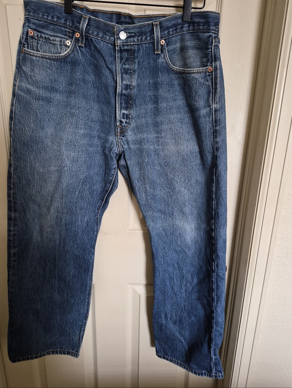Size 38/30 Button Up Levis 501 XX Blue Jeans .